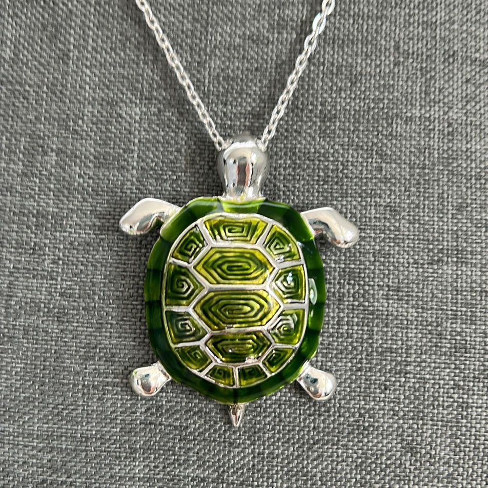 Turtle necklace. Cute!